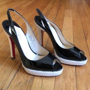 Oh deer. Chloe black patent heels